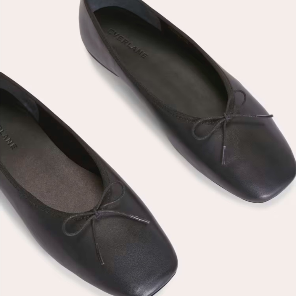 Everlane Italian Leather Day Ballet Flat Black - Picture 6 of 7